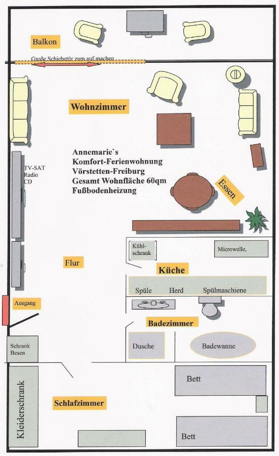 Annes Ferienwohnung Freiburg Vorstetten 外观 照片